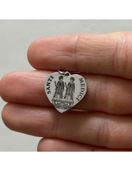 Ciondolo Acciaio Cuore Santi Medici Seconda Misura [539e8fde]