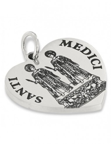 Ciondolo Acciaio Cuore Santi Medici Seconda Misura [e4834eda]