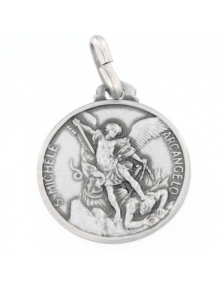 Ciondolo Argento Rodiato San Michele [f37bf375]