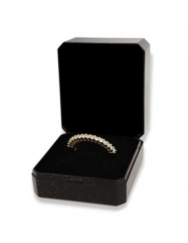 Anello Argento Dorato Riviera Zirconi Bianchi [f024825f]