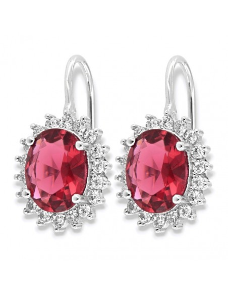 Orecchini Argento Rodiato Monachina Principessa Rossa 9x7 [89766337]
