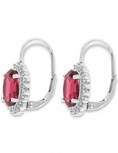 Orecchini Argento Rodiato Monachina Principessa Rossa 9x7 [bd29fb1a]