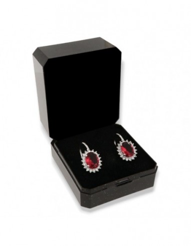 Orecchini Argento Rodiato Monachina Principessa Rossa 9x7 [0f647d00]