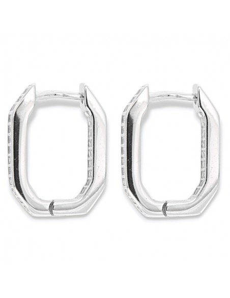 Orecchini Argento Rodiato Cerchi Zirconi Interni [f40a1fdf]
