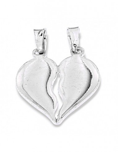 Ciondolo Argento Rodiato Cuore Divisibile [663caa4e]