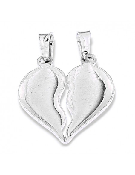 Ciondolo Argento Rodiato Cuore Divisibile [663caa4e]