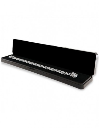 Bracciale Argento Rodiato Grumetta Zirconi Bianchi [ce3ec71e]