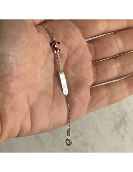 Bracciale Oro Bianco Neonato Auto Piastra Centrale [9a6da356]