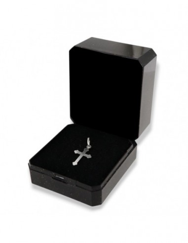 Ciondolo Argento Rodiato Croce 0,43GR [a10593dc]