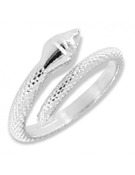 Anello Argento Rodiato Serpente [93ec2206]
