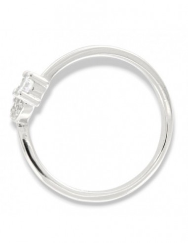 Anello Argento Rodiato Lettera G Punto Luce [d8cd7de2]