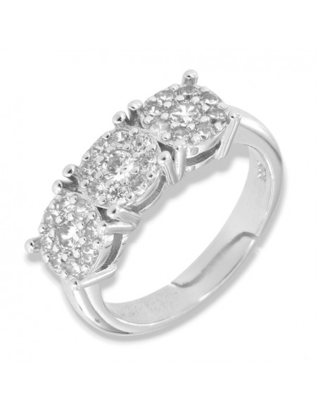 Anello Argento Rodiato Trilogy Magic Gambo Regolabile [fd0d6ad7]
