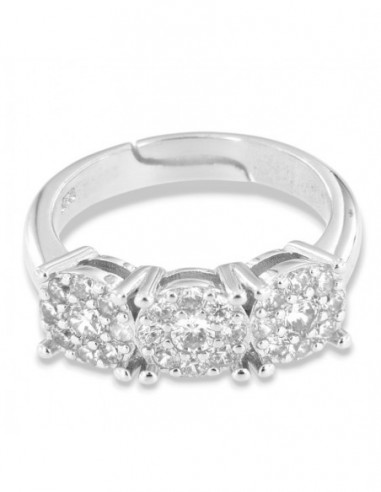 Anello Argento Rodiato Trilogy Magic Gambo Regolabile [9666afc0]