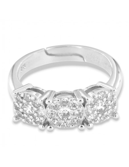 Anello Argento Rodiato Trilogy Magic Gambo Regolabile [9666afc0]