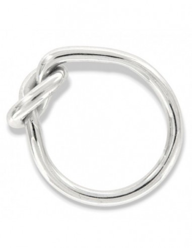 Anello Argento Rodiato Nodo Legame Del Cuore [421f9f3e]