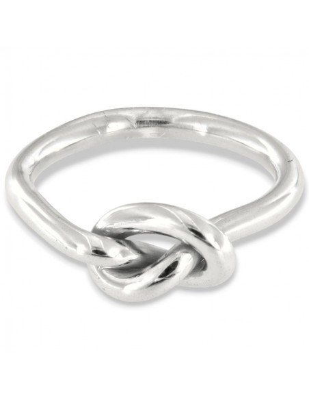 Anello Argento Rodiato Nodo Legame Del Cuore [9b39dc33]
