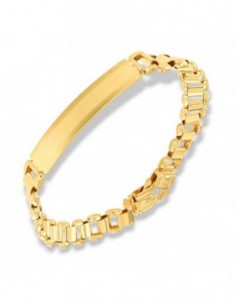 Bracciale Argento Dorato Piastra Centrale [9b65b3bd]