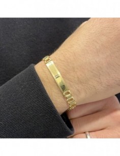 Bracciale Argento Dorato Piastra Centrale [9b65b3bd] 2