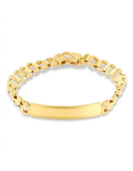Bracciale Argento Dorato Piastra Centrale [943703ae]