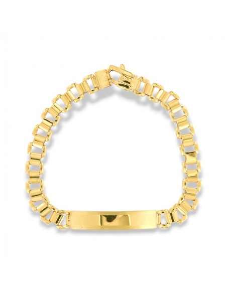 Bracciale Argento Dorato Piastra Centrale [232ac2aa]
