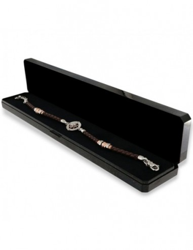Bracciale Argento Rodiato Rosa Dei Venti Laccio [f0b1edaa]