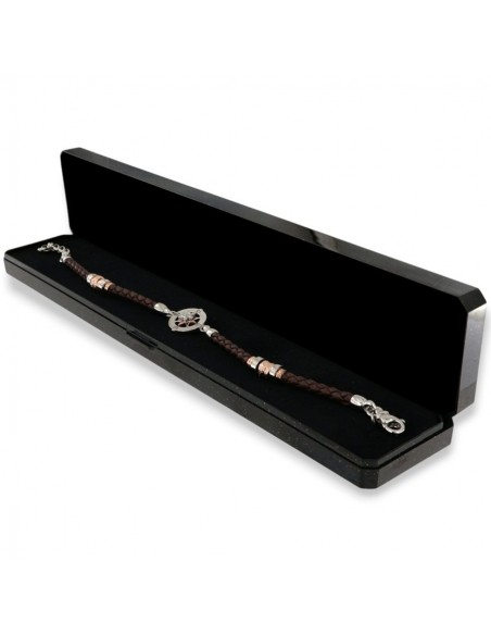 Bracciale Argento Rodiato Rosa Dei Venti Laccio [f0b1edaa]