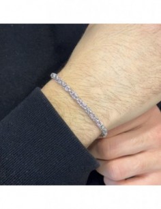 Bracciale Argento Rodiato Maglia Bizantina [91722040] 2