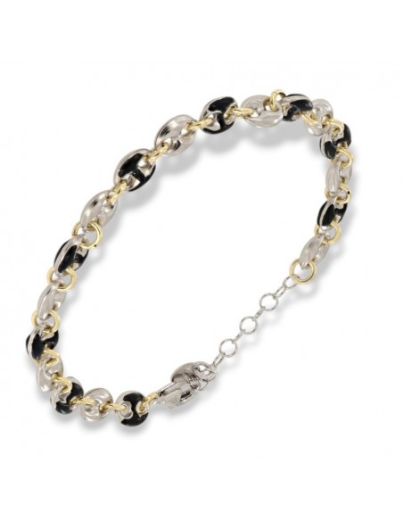 Bracciale Argento Rodiato Maglia Marina Spessa [4db33992]