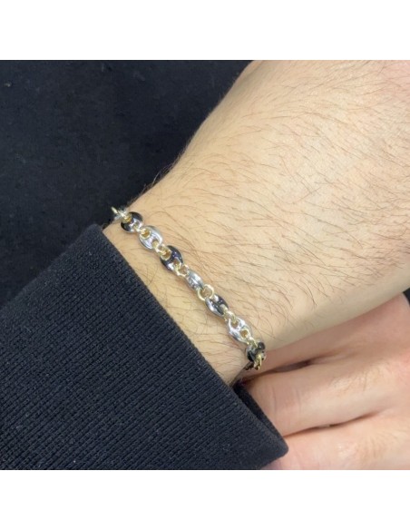 Bracciale Argento Rodiato Maglia Marina Spessa [1047f1b9]