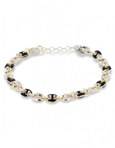 Bracciale Argento Rodiato Maglia Marina Spessa [a20a77a3]