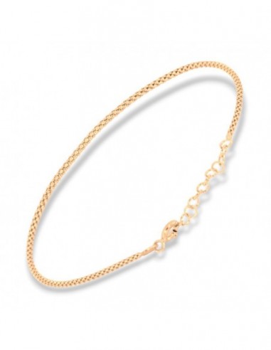 Bracciale Argento Dorato Maglia Popcorn Prima Misura [29f113e4]