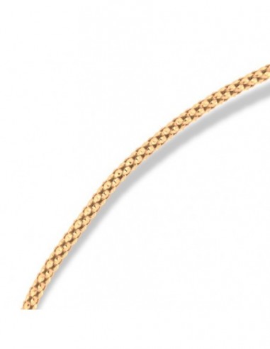 Bracciale Argento Dorato Maglia Popcorn Prima Misura [4e449fdc]