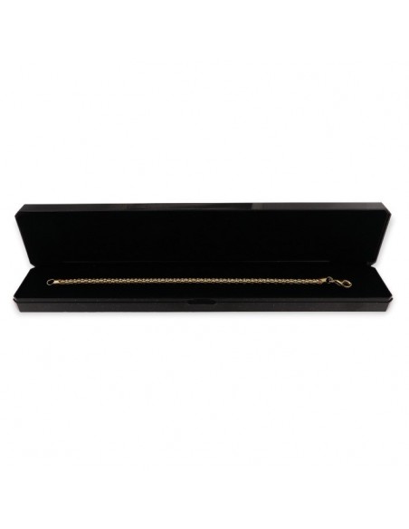 Bracciale Argento Dorato Maglia Popcorn 3,50MM [acaaa318]