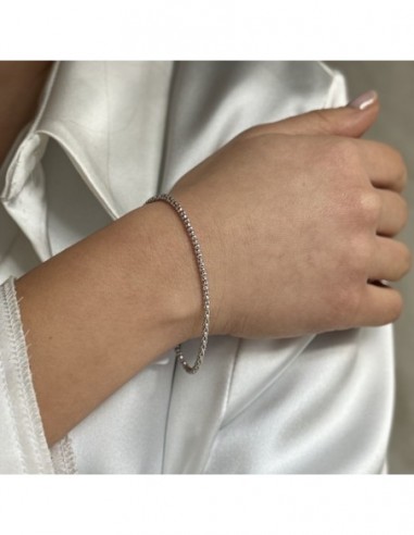 Bracciale Argento Rodiato Maglia Popcorn 2,62GR [0fc41e57]