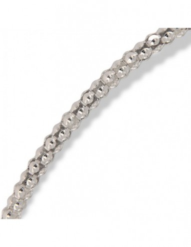 Bracciale Argento Rodiato Maglia Popcorn 2,62GR [b8d9df53]