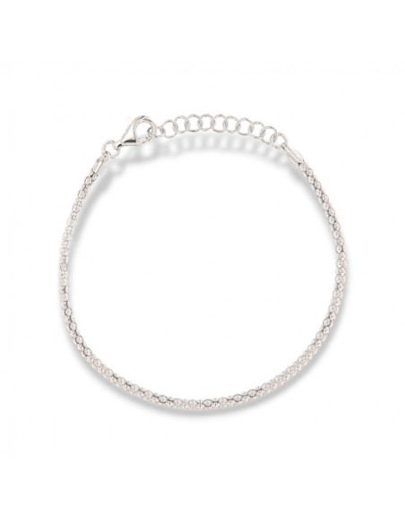 Bracciale Argento Rodiato Maglia Popcorn 2,62GR [bd89984d]