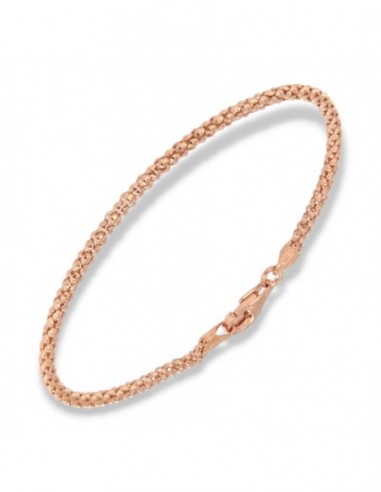 Bracciale Argento Rosato Maglia Popcorn 2,25GR [5dd66dd0]