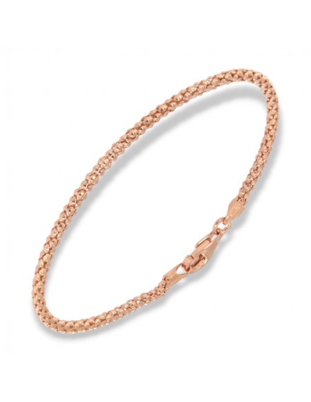 Bracciale Argento Rosato Maglia Popcorn 2,25GR [5dd66dd0]