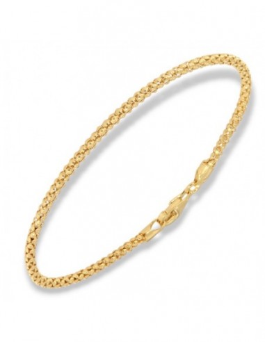 Bracciale Argento Dorato Maglia Popcorn 2,25GR [58862ace]