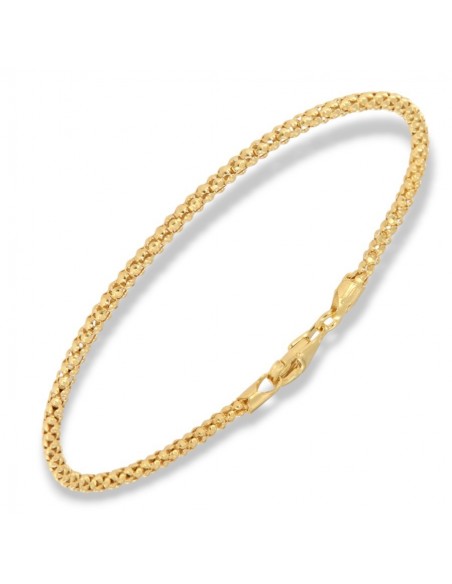 Bracciale Argento Dorato Maglia Popcorn 2,25GR [58862ace]
