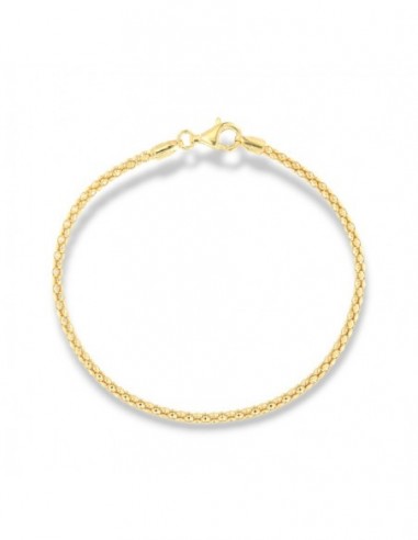 Bracciale Argento Dorato Maglia Popcorn 2,25GR [af624b49]