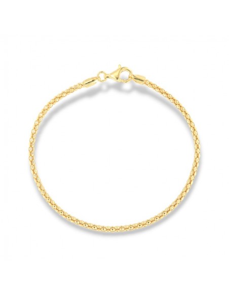 Bracciale Argento Dorato Maglia Popcorn 2,25GR [af624b49]