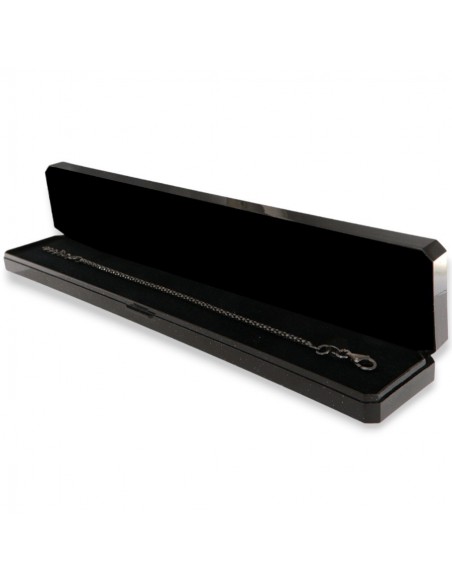 Bracciale Argento Rodiato Nero Maglia Popcorn 2,4Gr [0226a39e]