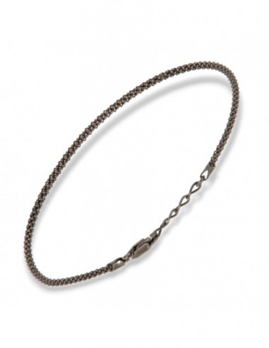 Bracciale Argento Brunito Maglia Popcorn 1,85GR [d9abe017]