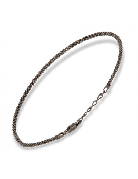 Bracciale Argento Brunito Maglia Popcorn 1,85GR [d9abe017]