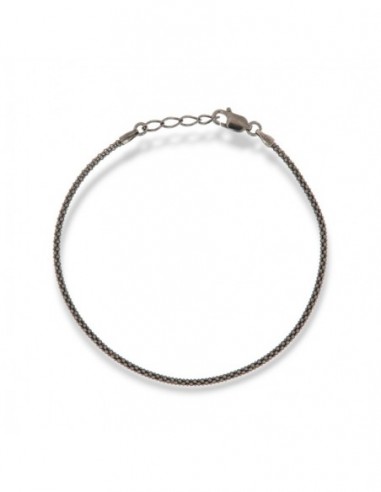 Bracciale Argento Brunito Maglia Popcorn 1,85GR [acd94783]