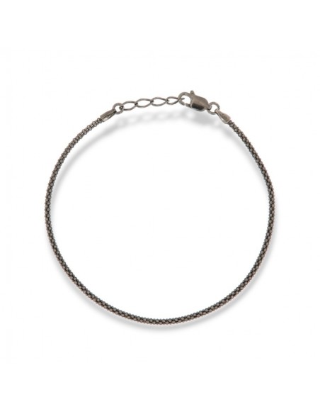 Bracciale Argento Brunito Maglia Popcorn 1,85GR [acd94783]