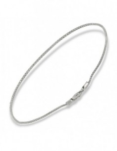 Bracciale Oro Bianco Maglia Popcorn 1,4GR [3398326c]