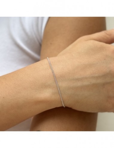 Bracciale Oro Bianco Maglia Popcorn 1,4GR [64696225]