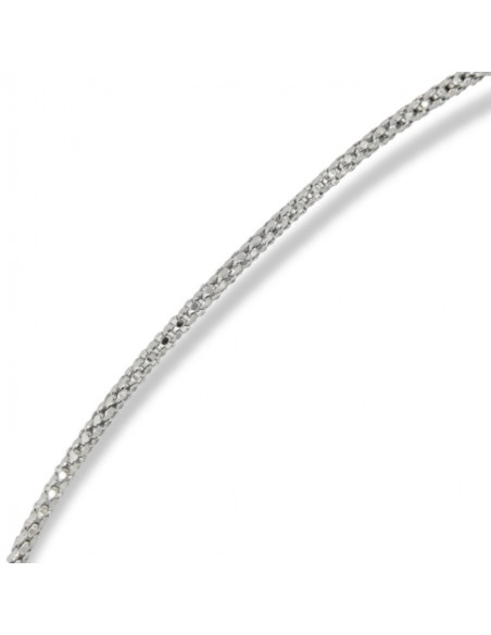 Bracciale Oro Bianco Maglia Popcorn 1,4GR [d374a321]